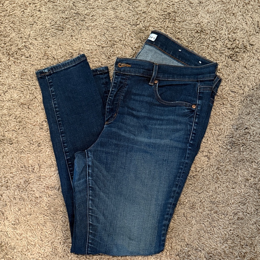 LOFT Skinny Jeans Classic Blue